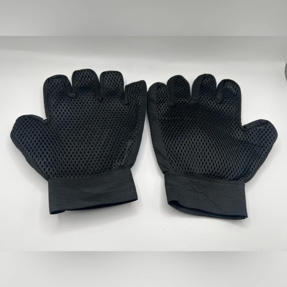 Pet hair brush grooming gloves